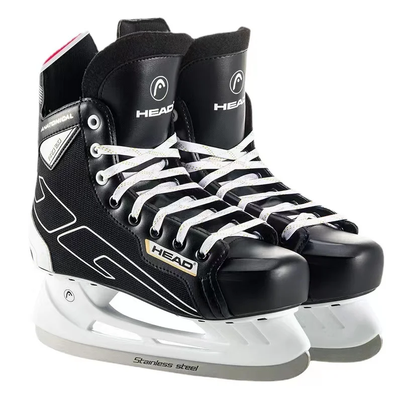 Leatherwork Knives - S180 หนังสีดํา ICE Hockey มีดใบมีดรองเท้าสเก็ต Patines