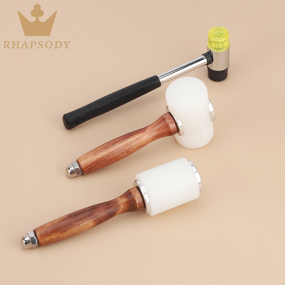 Leatherworking Equipment - เครื่องมือหัตถกรรมเครื่องหนังและชุดอุปกรณ์สำหรับการตัดเย็บด้วยค้อนหนังวัวแกะสลักหัตถกรรมเครื่องหนังแบบทำอานด้วยตนเอง