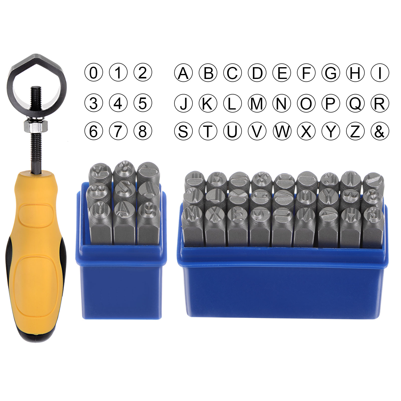 Leather Stamp Set - ชุดเครื่องมือปั๊มโลหะ ขนาด 6 มม. 10 มม.