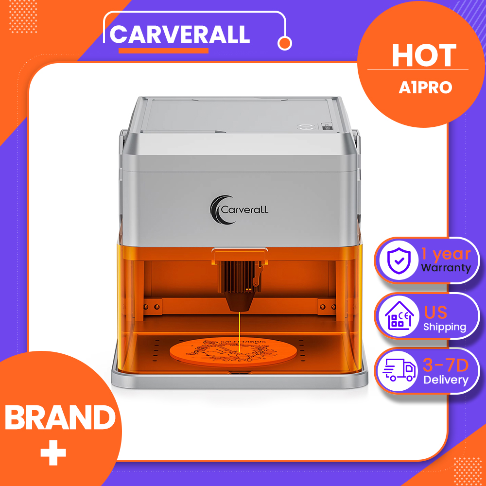 Leatherworking Equipment - เครื่องแกะสลักเลเซอร์ Carverall A1PRO 10W พร้อมกล้อง HD,
