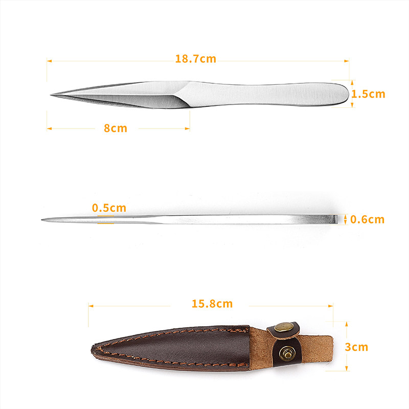 มีดชาสแตนเลสพร้อมปลอกหนัง อุปก - Leatherwork Knives บทวิจารณ์และราคา