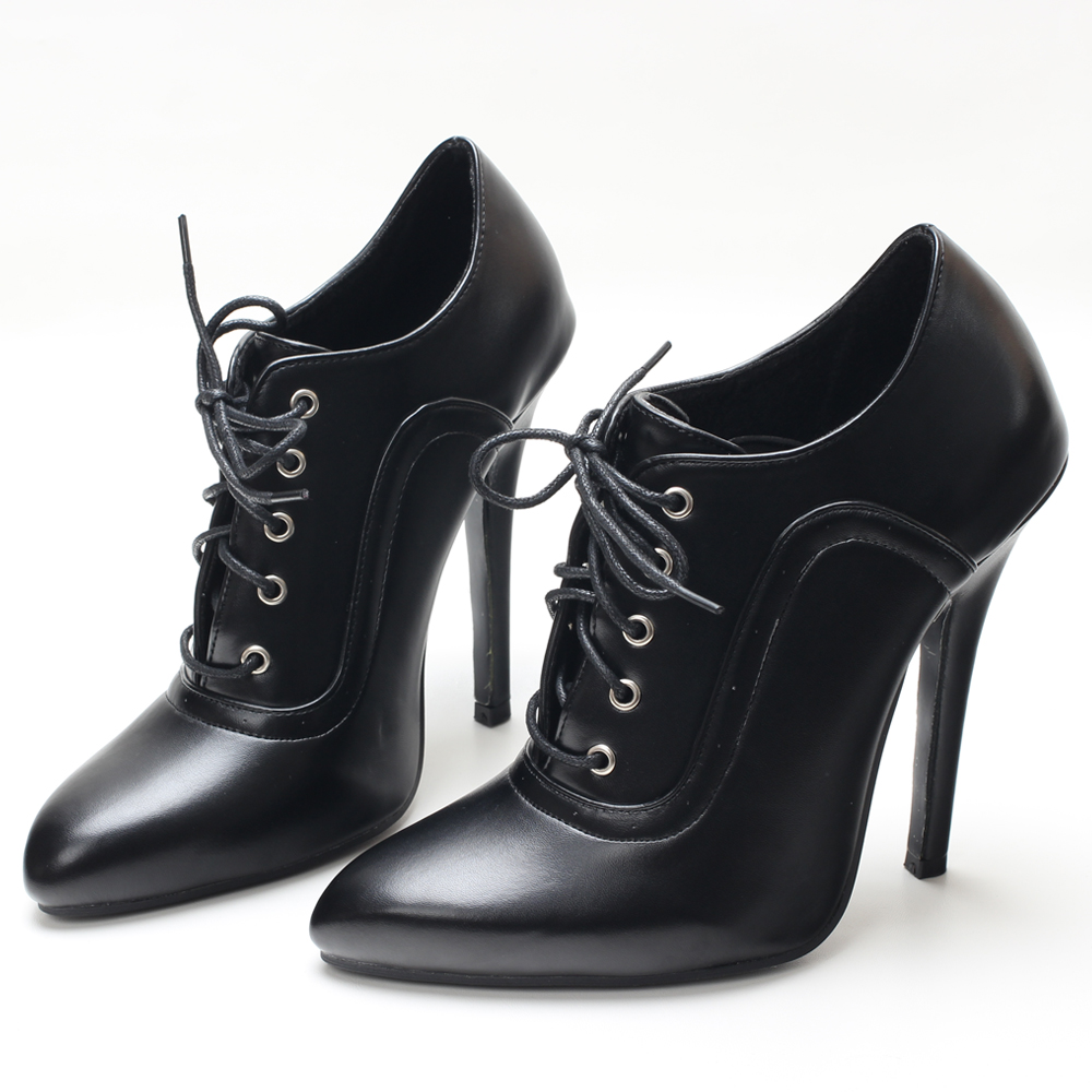 รองเท้าส้นสูง 14 ซม. สำหรับผู้ - Leather Work Dress บทวิจารณ์และราคา