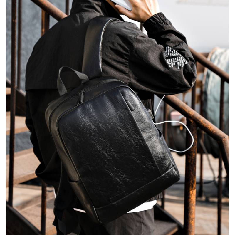 ผู้ชายแฟชั่นกระเป๋าเป้สะพายหลั - Leather Work Laptop Bag บทวิจารณ์และราคา