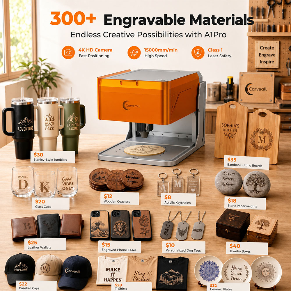 เครื่องแกะสลักเลเซอร์ Carveral - Leatherworking Equipment บทวิจารณ์และราคา