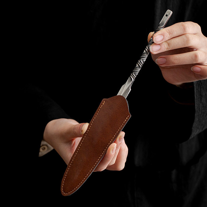 มีดชาสแตนเลสพร้อมปลอกหนัง - เค - Leatherwork Knives บทวิจารณ์และราคา