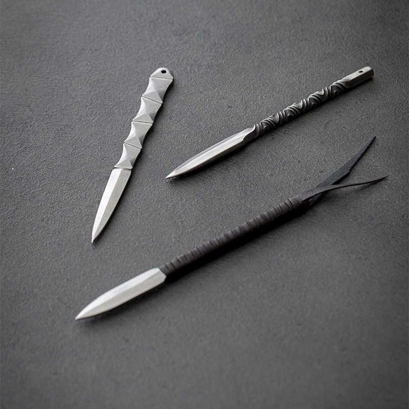 มีดชาสแตนเลสพร้อมปลอกหนัง - เค - Leatherwork Knives บทวิจารณ์และราคา